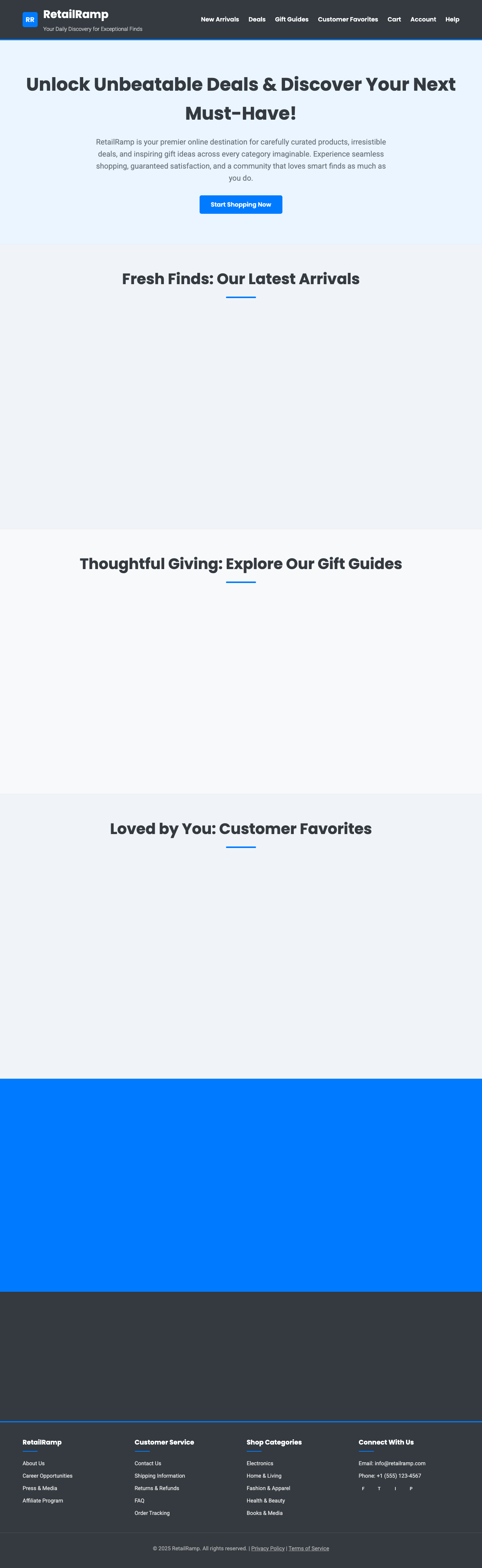 Shopping page with AIMAC score 2.7 (2 serious violations)