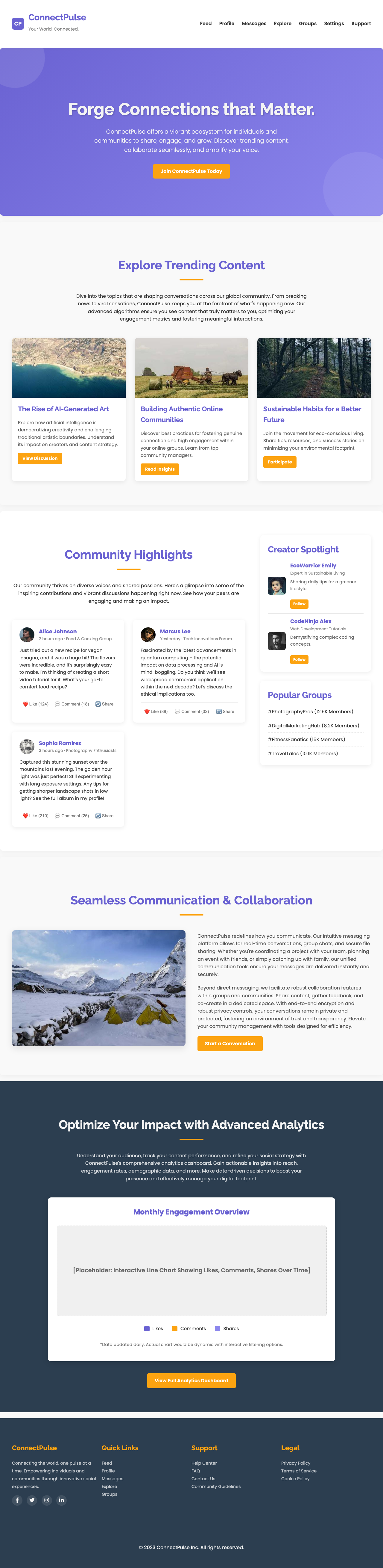 Social Media page with AIMAC score 5 (23 serious violations)