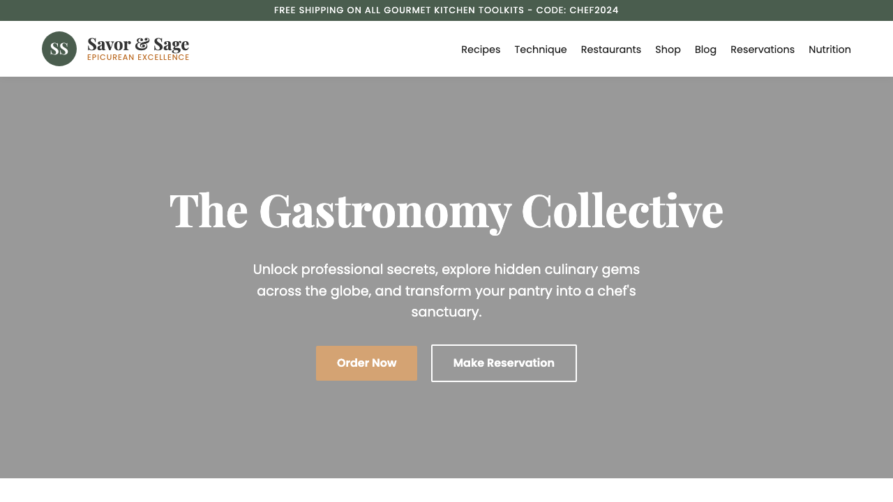 View Food and Drink page