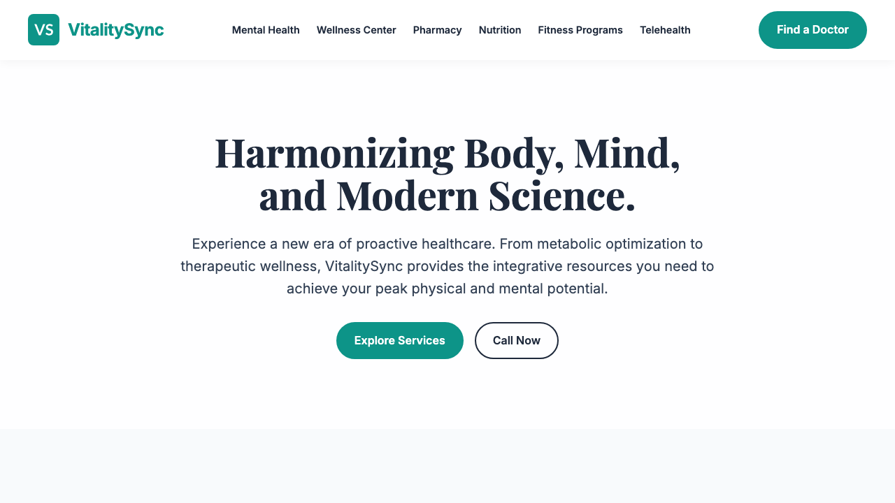 View Health and Fitness page