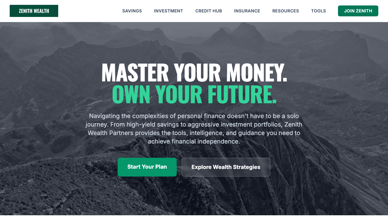 View Personal Finance page