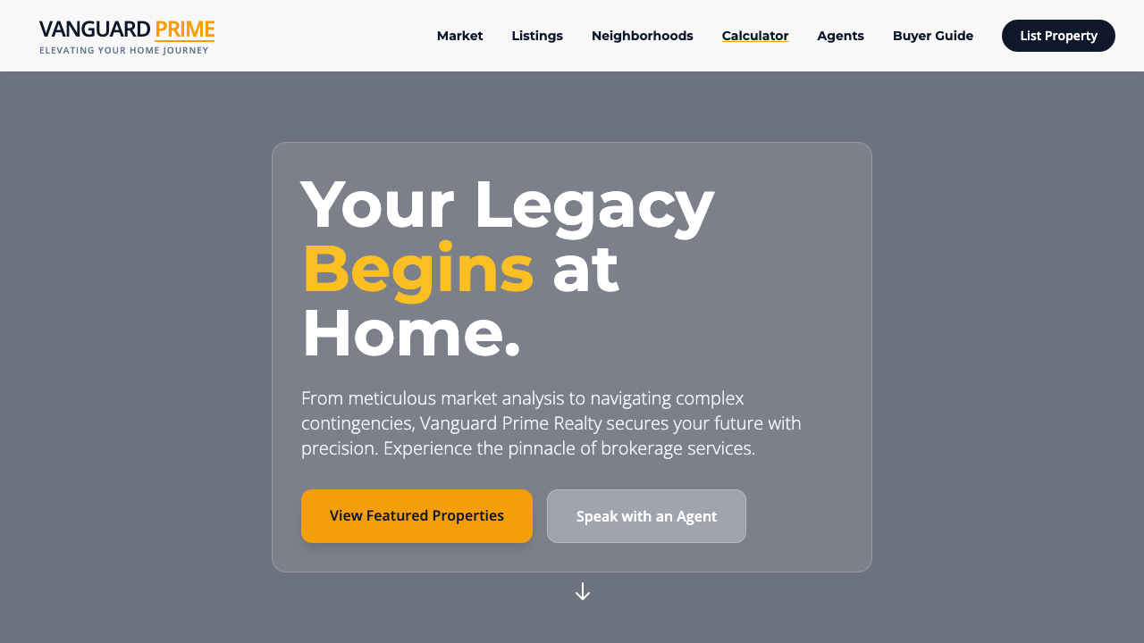 View Real Estate page