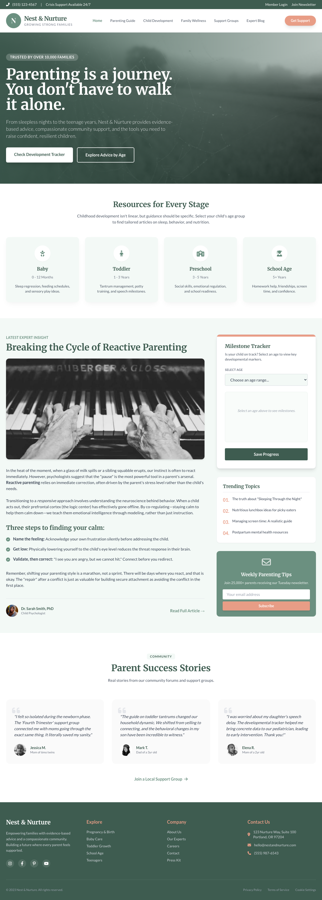 Family And Parenting page with AIMAC score 13.9 (1 critical and 24 serious violations)