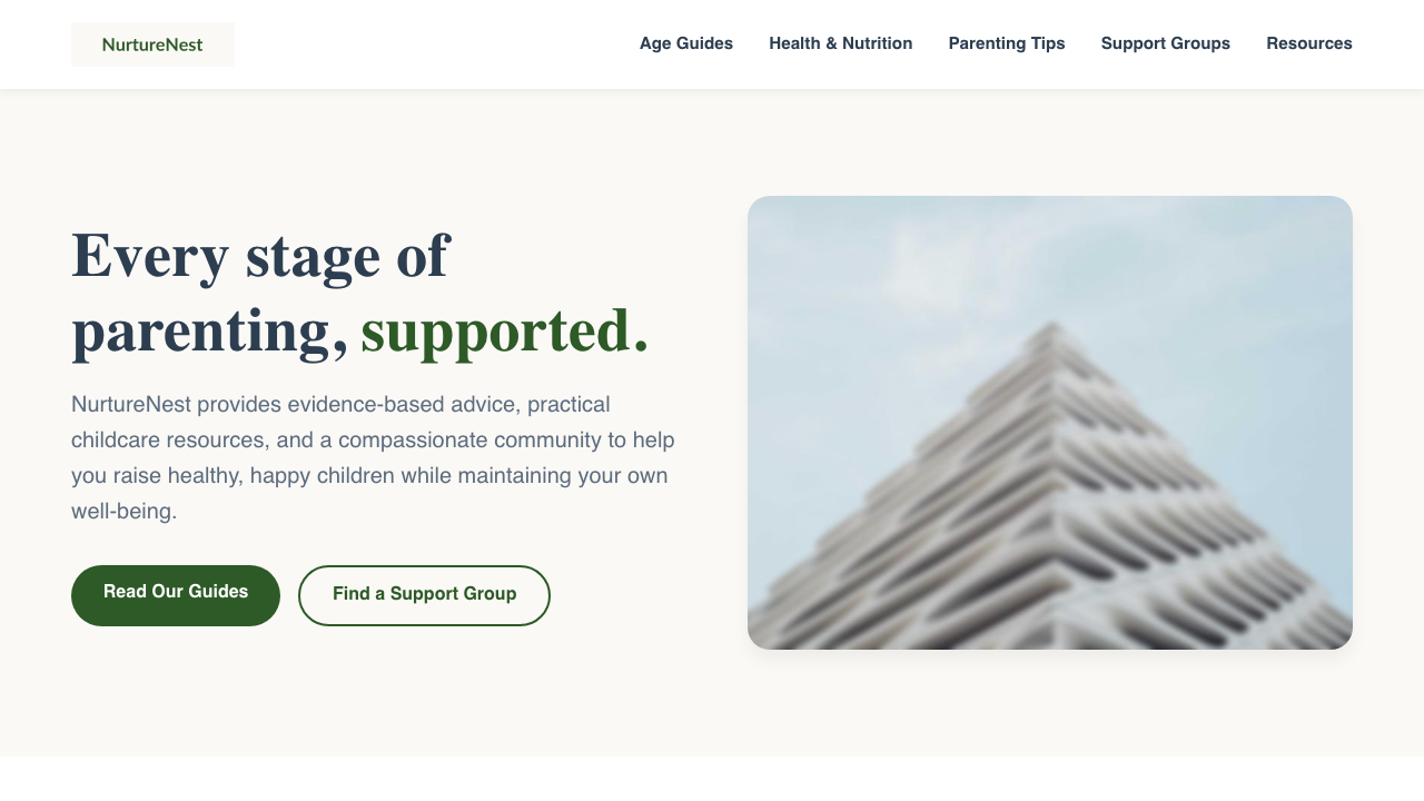 View Family and Parenting page