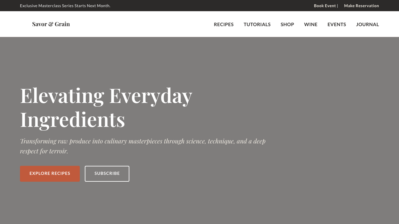 View Food and Drink page