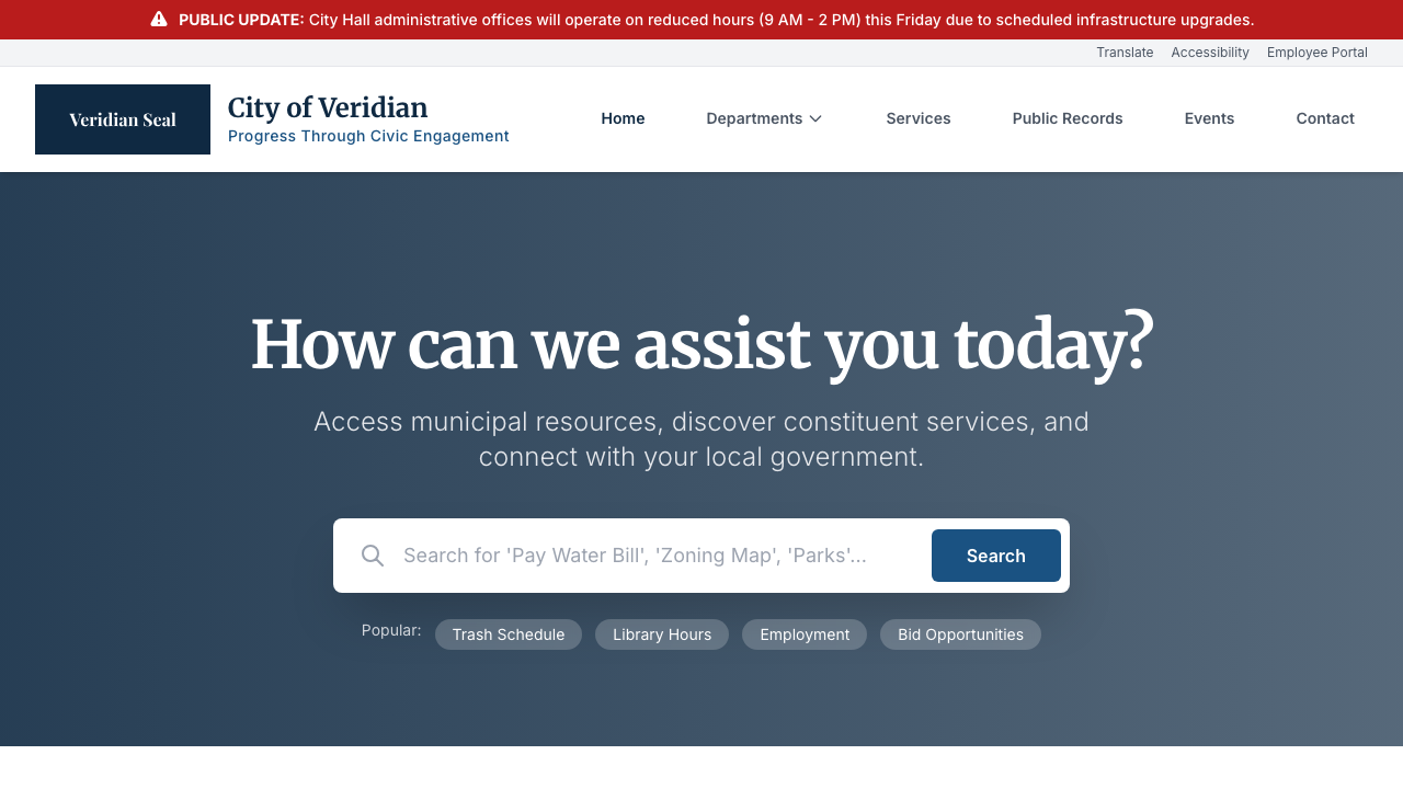 View Government page
