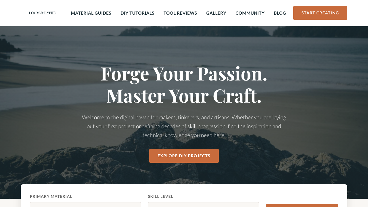 View Hobbies and Interests page