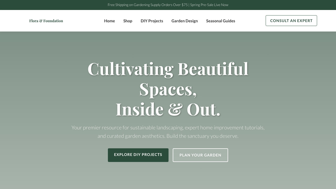 View Home and Garden page