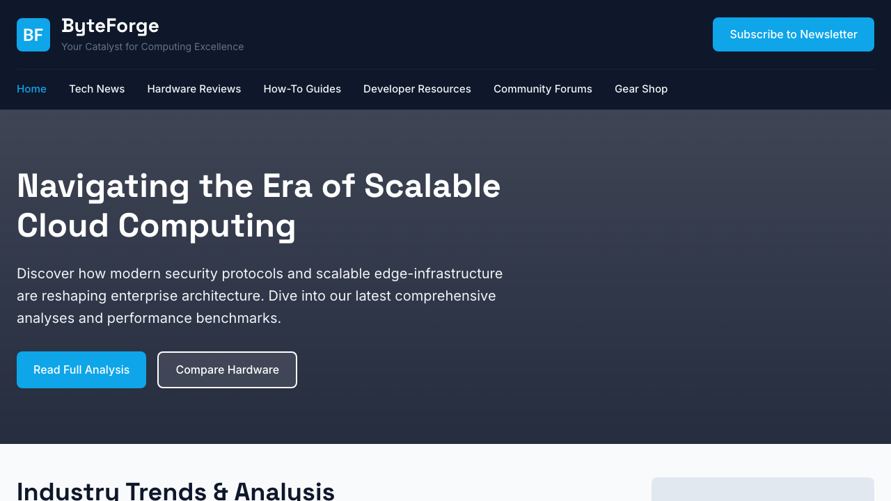 View Technology and Computing page