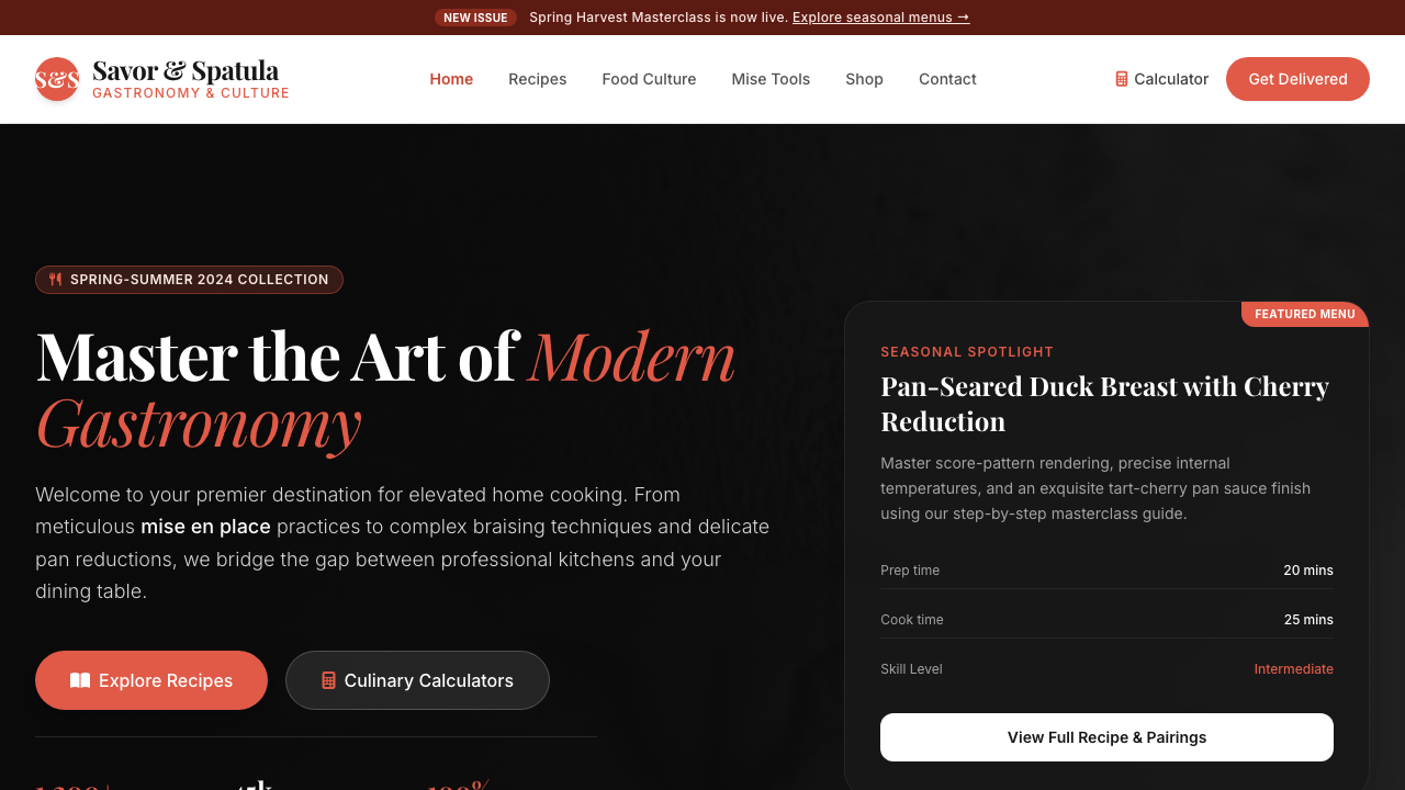 View Food and Drink page