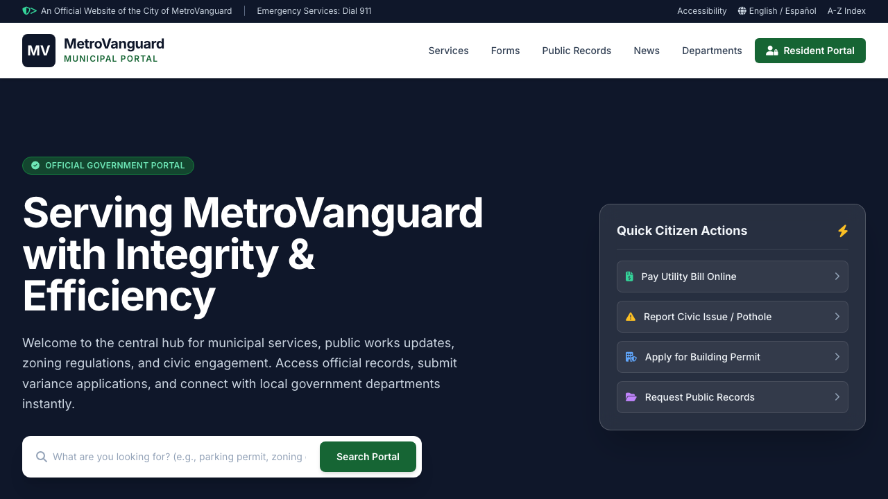 View Government page