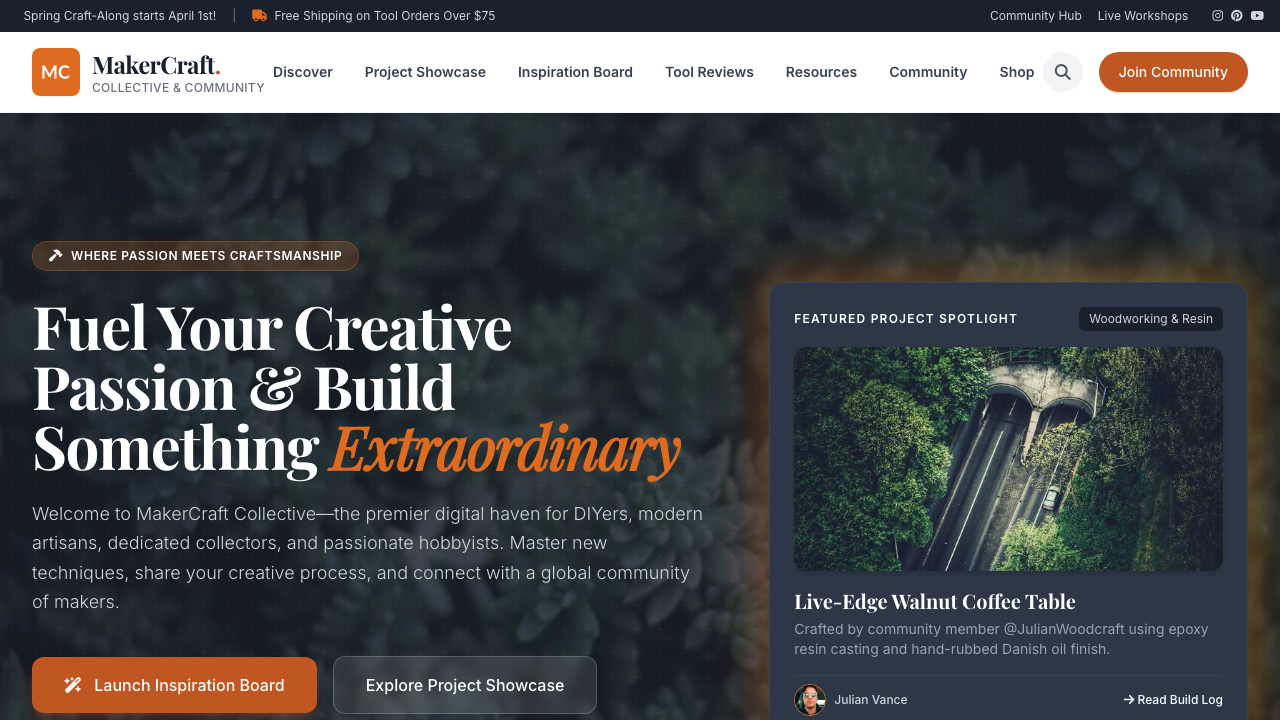 View Hobbies and Interests page