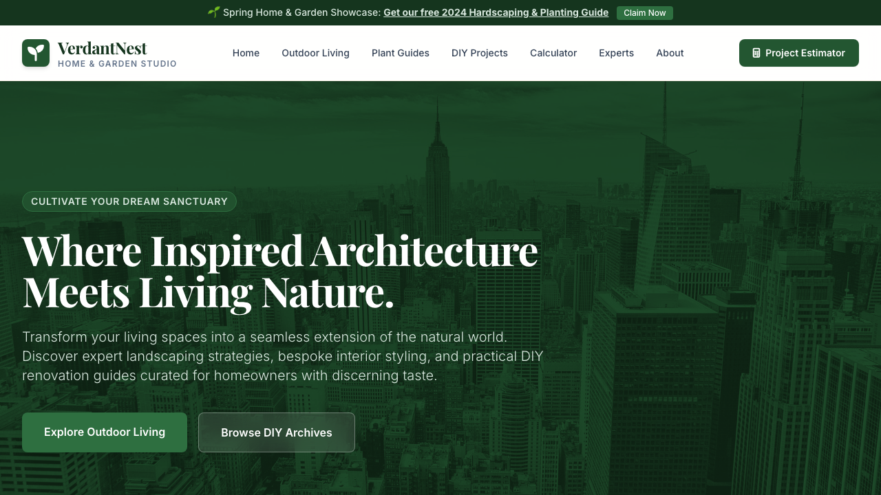 View Home and Garden page