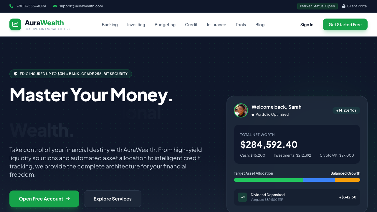 View Personal Finance page