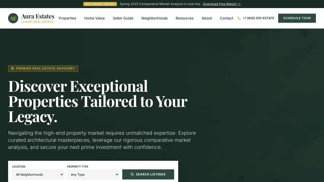 View Real Estate page