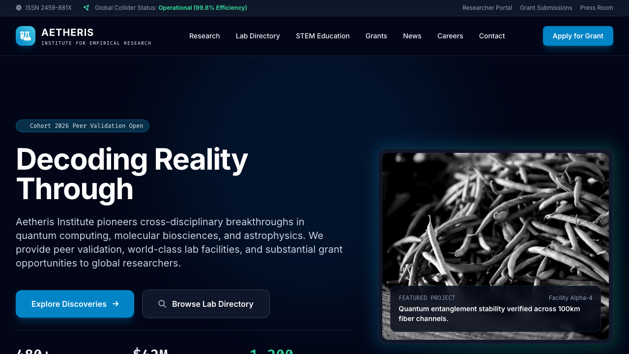 View Science page