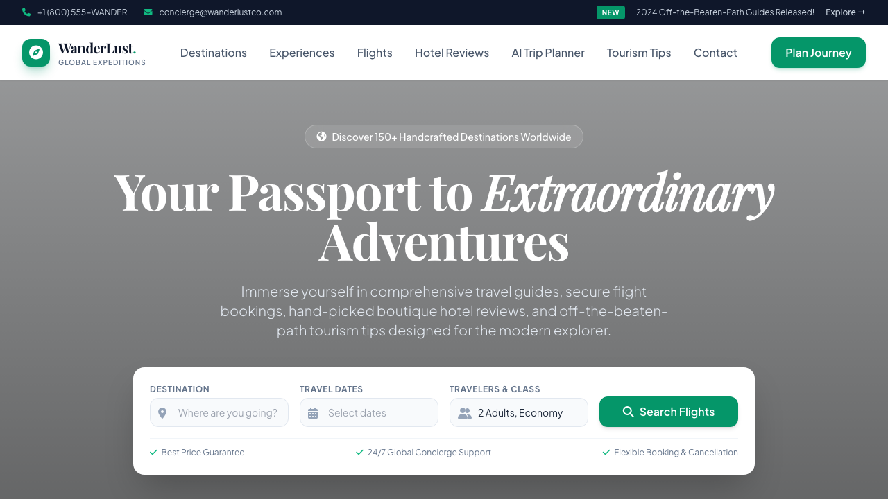 View Travel page