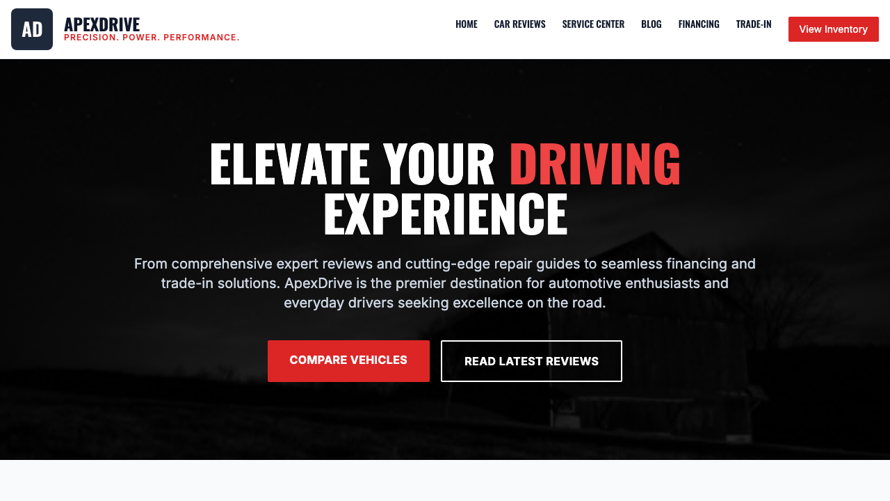 View Automotive page