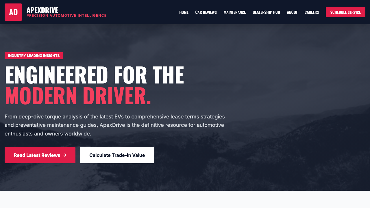 View Automotive page