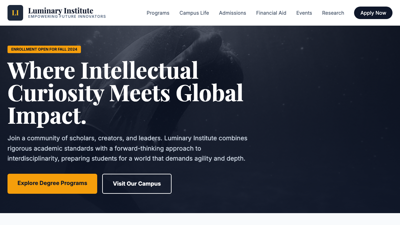 View Education page