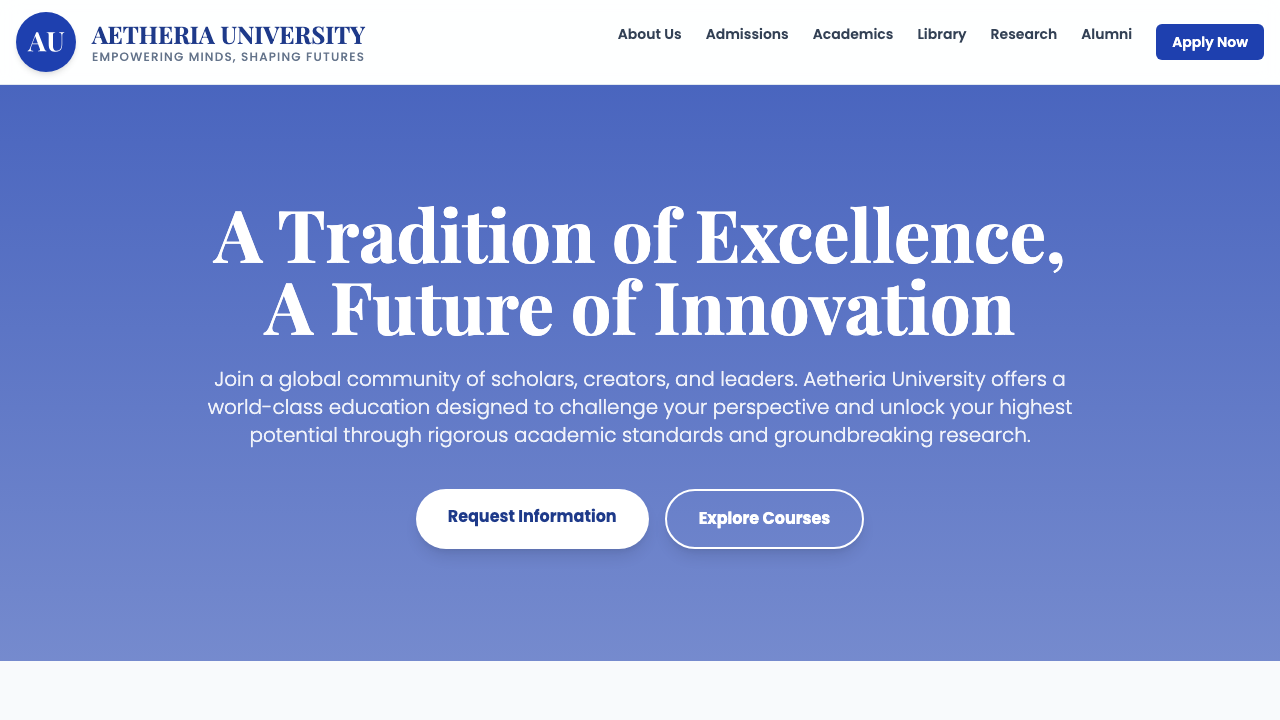 View Education page