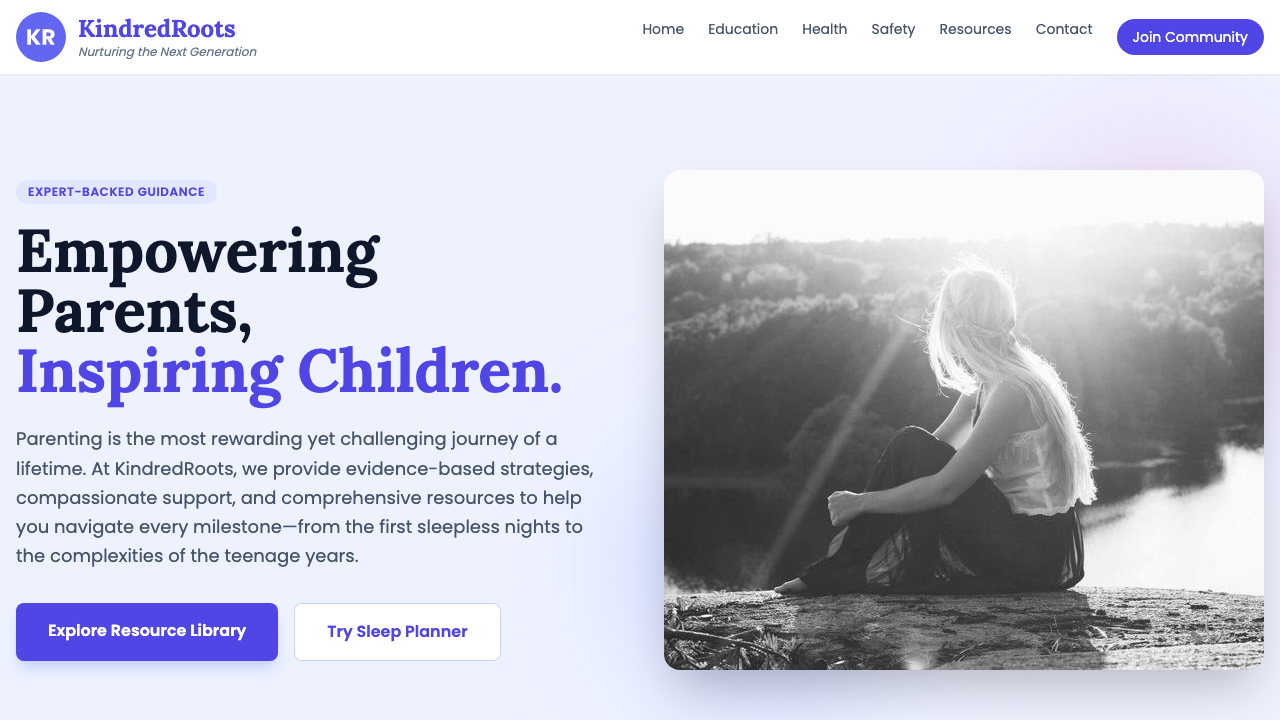 View Family and Parenting page
