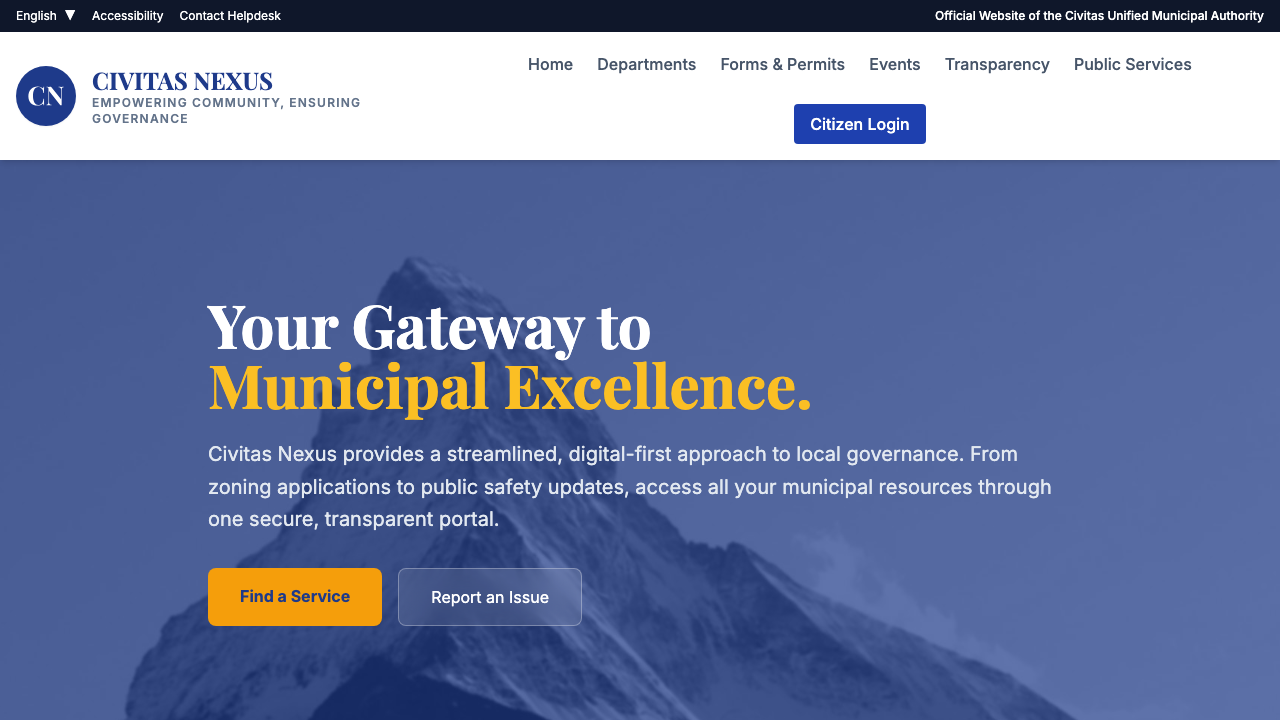 View Government page