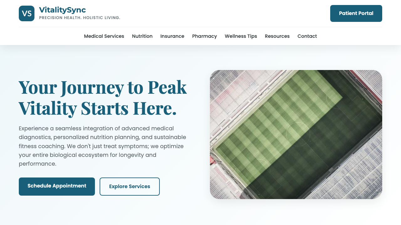 View Health and Fitness page