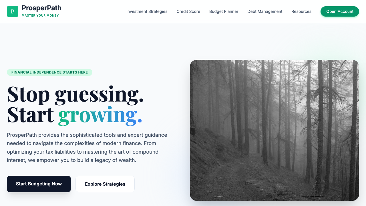 View Personal Finance page