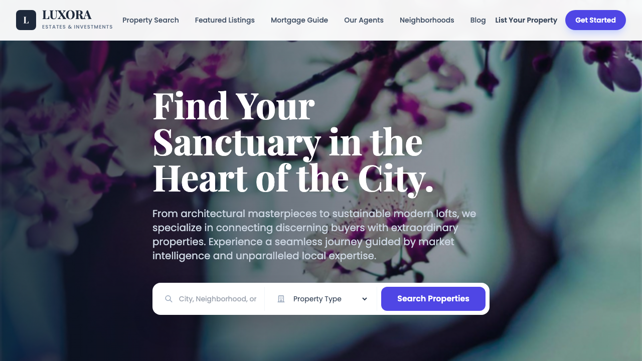 View Real Estate page