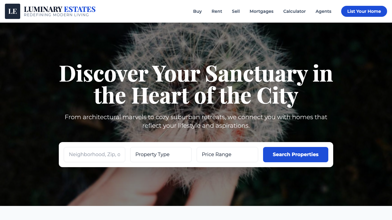 View Real Estate page