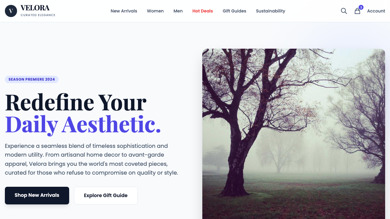 View Shopping page