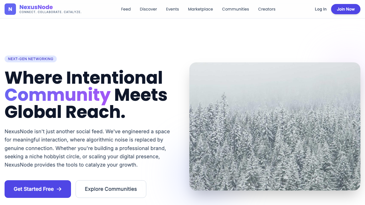 View Social Media page