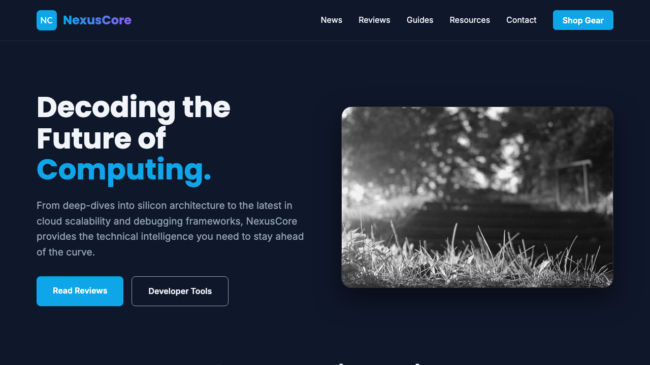 View Technology and Computing page