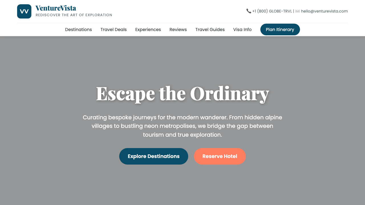 View Travel page
