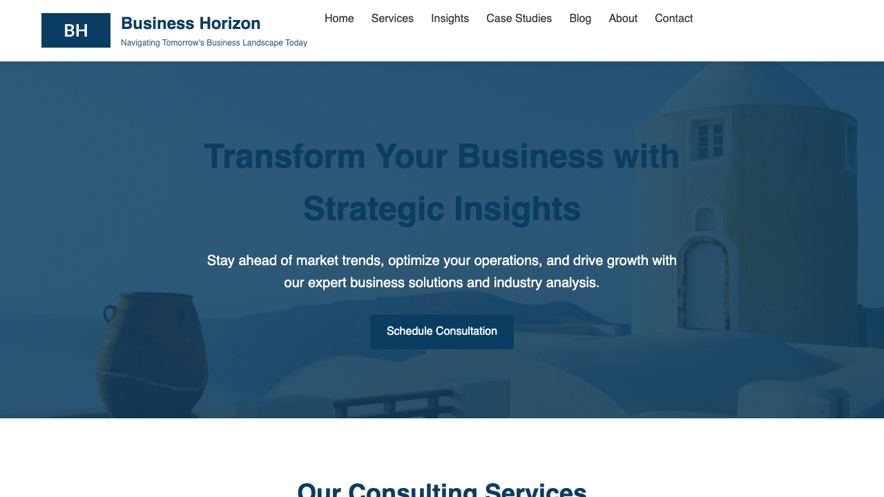 View Business page