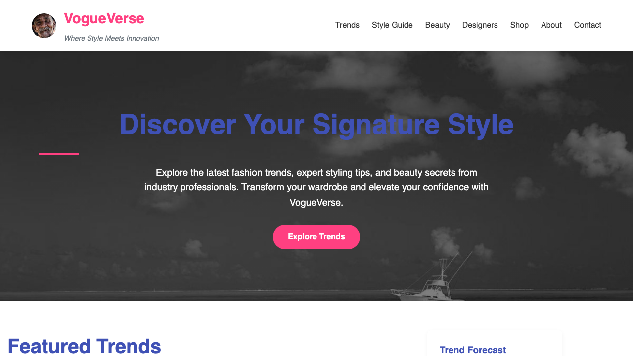 View Style and Fashion page