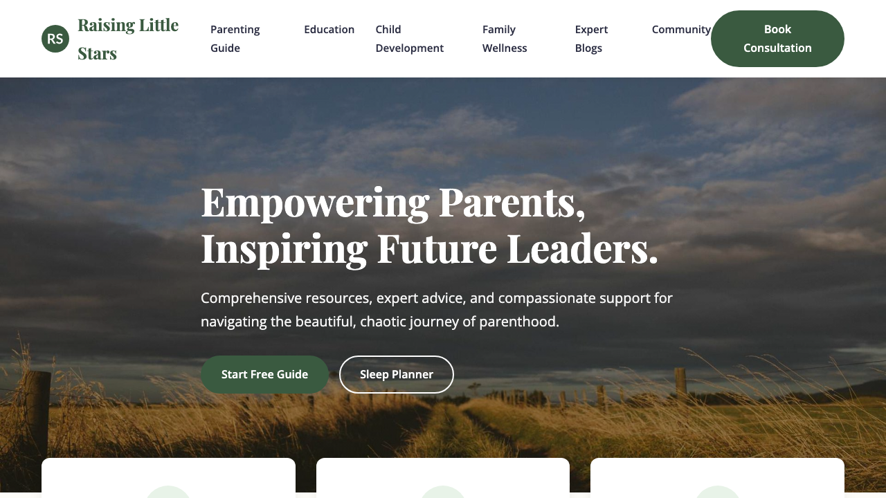 View Family and Parenting page