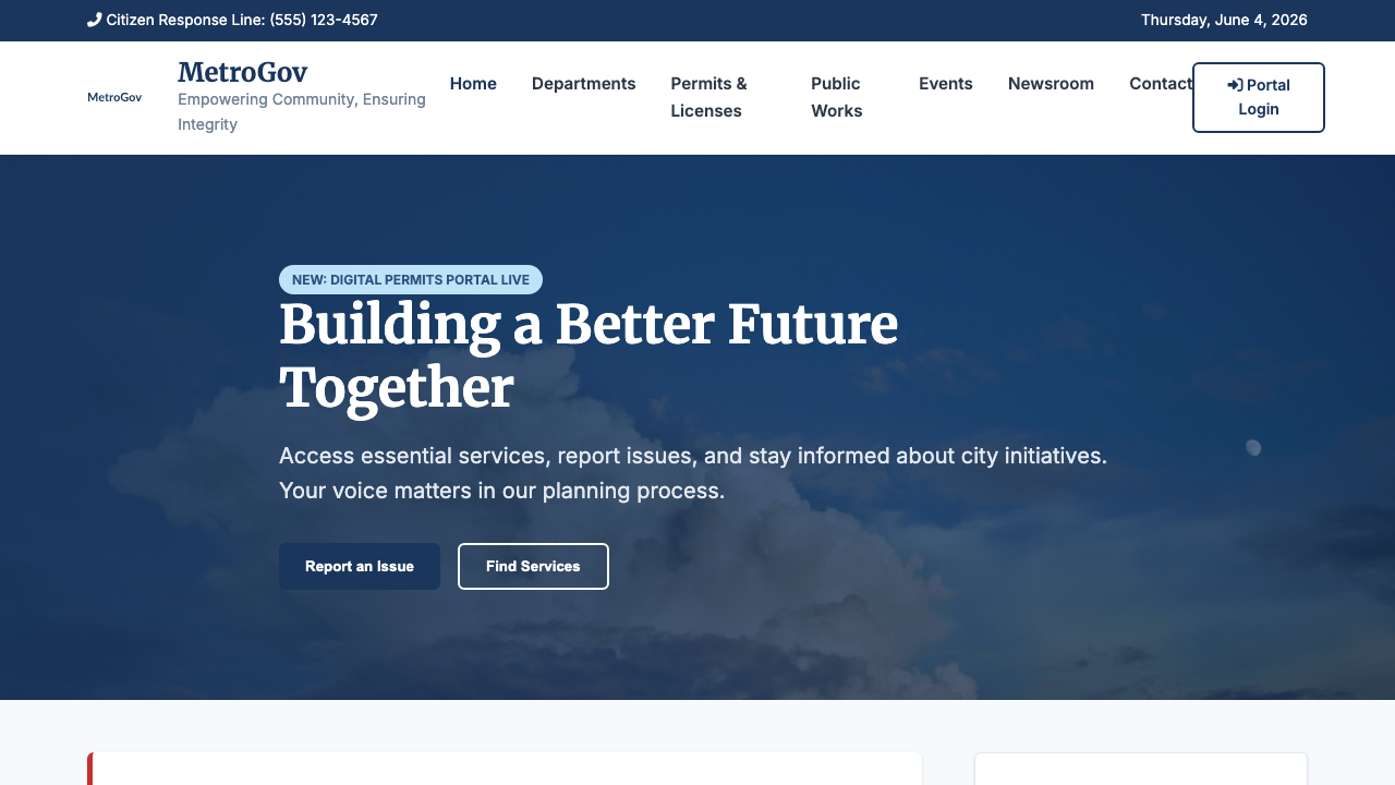 View Government page
