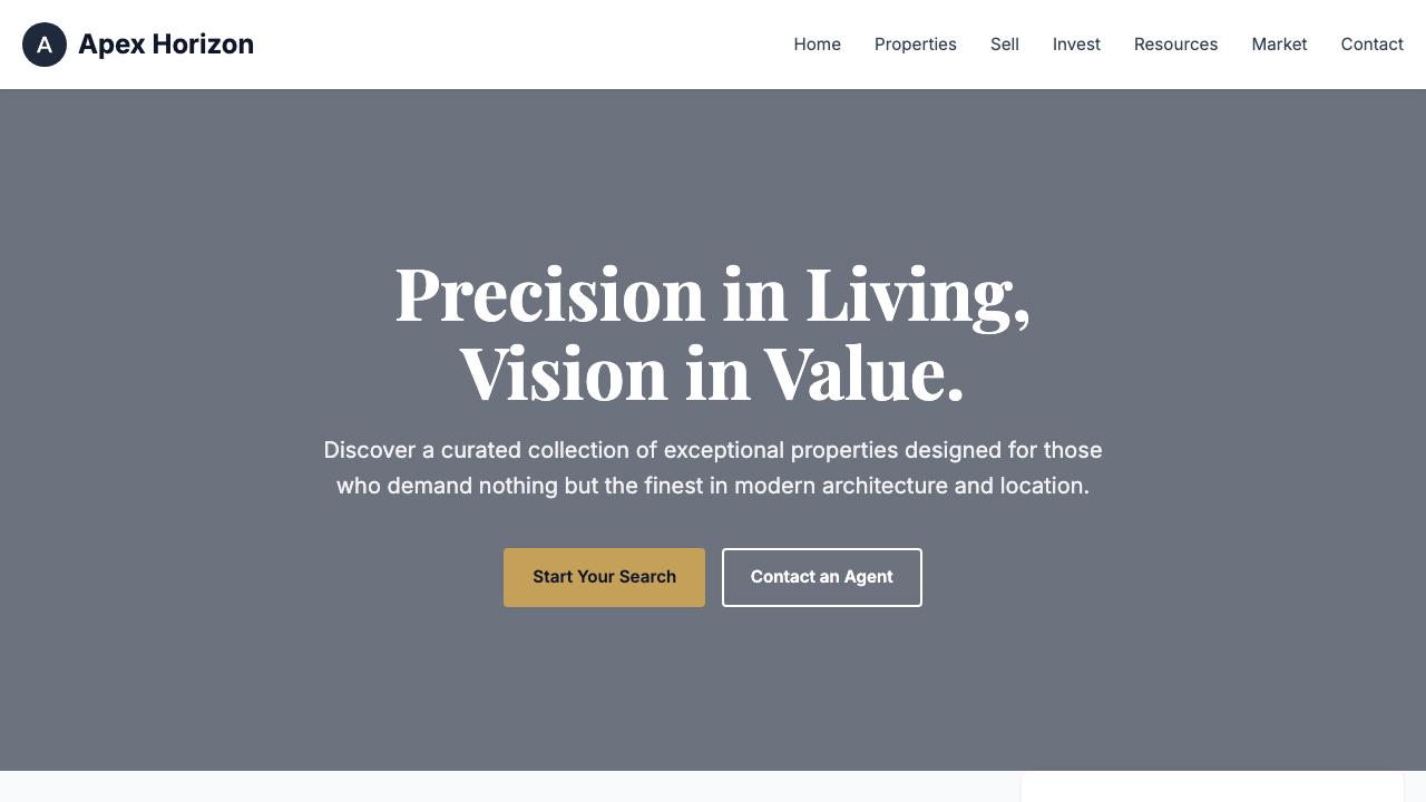 View Real Estate page