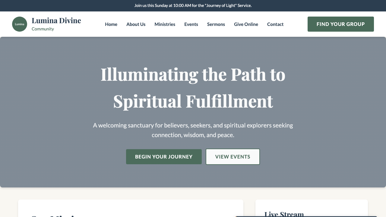 View Religion and Spirituality page