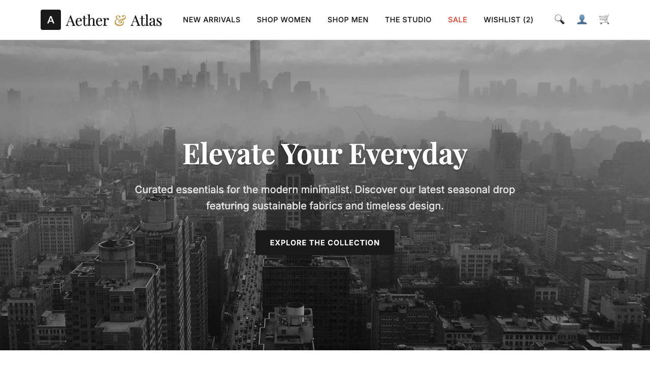 View Shopping page