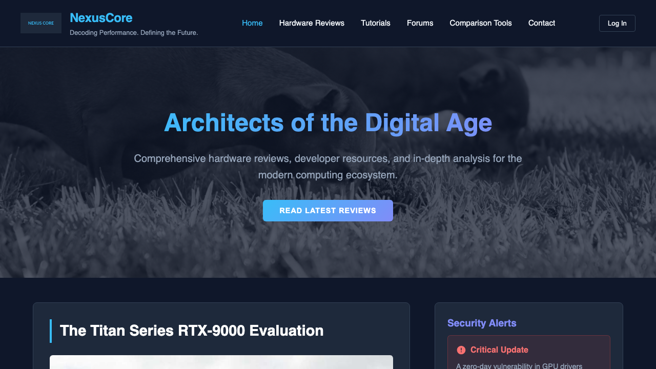 View Technology and Computing page