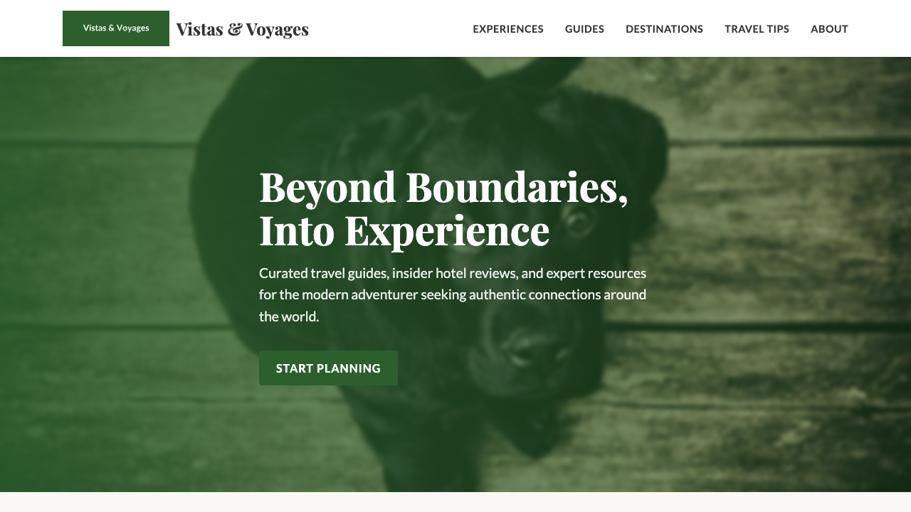 View Travel page