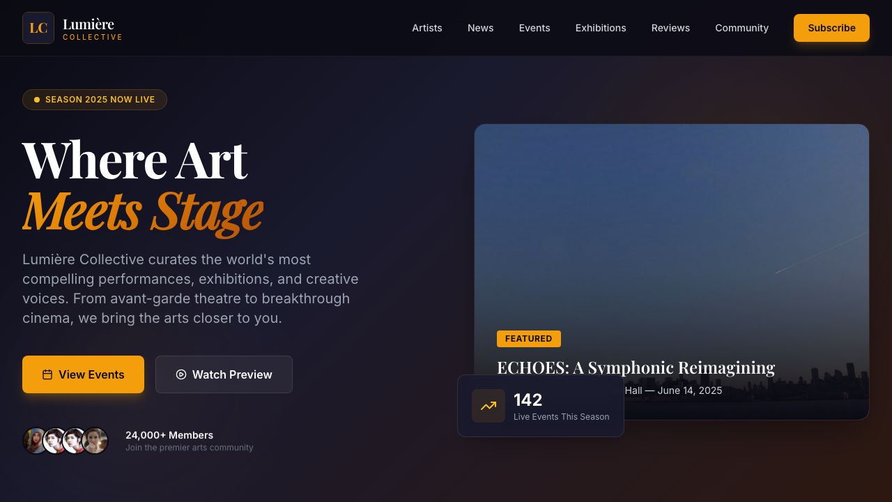 View Arts and Entertainment page