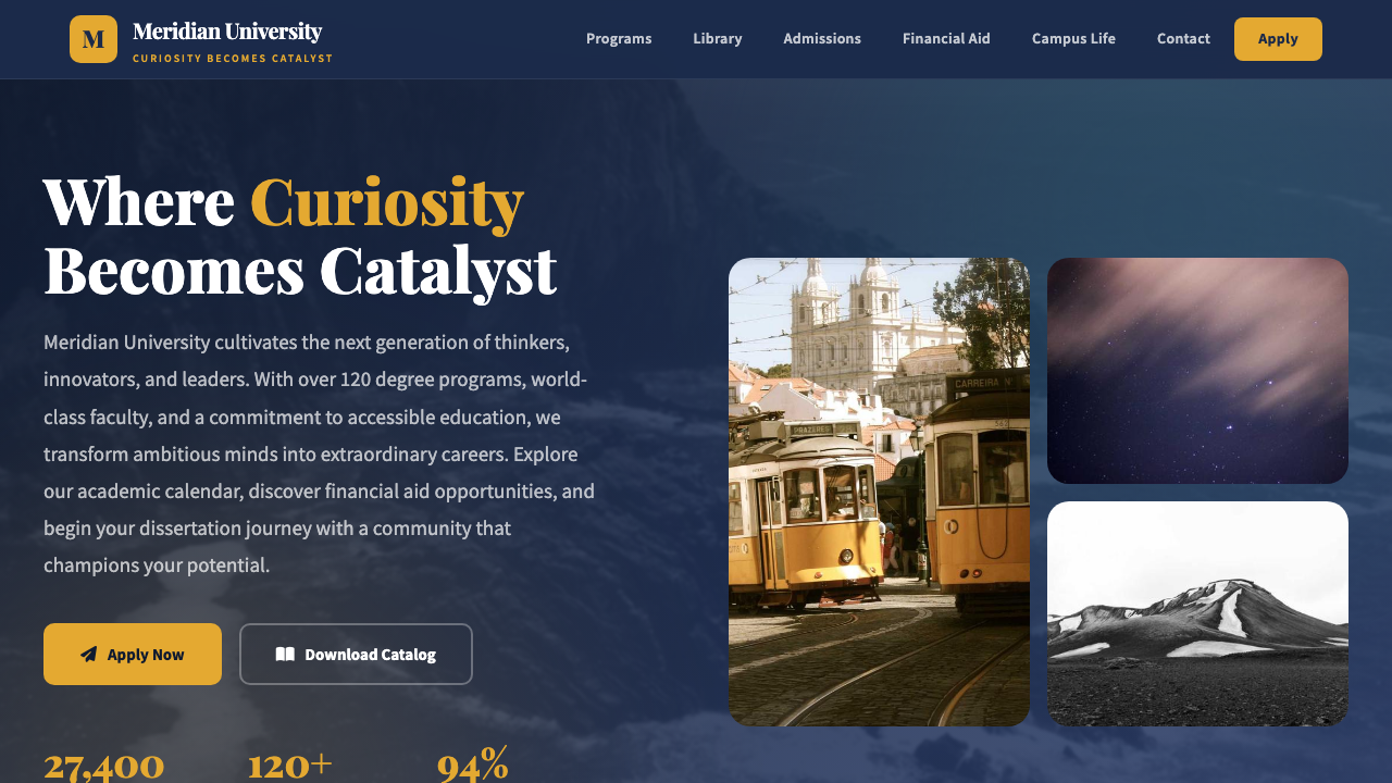 View Education page