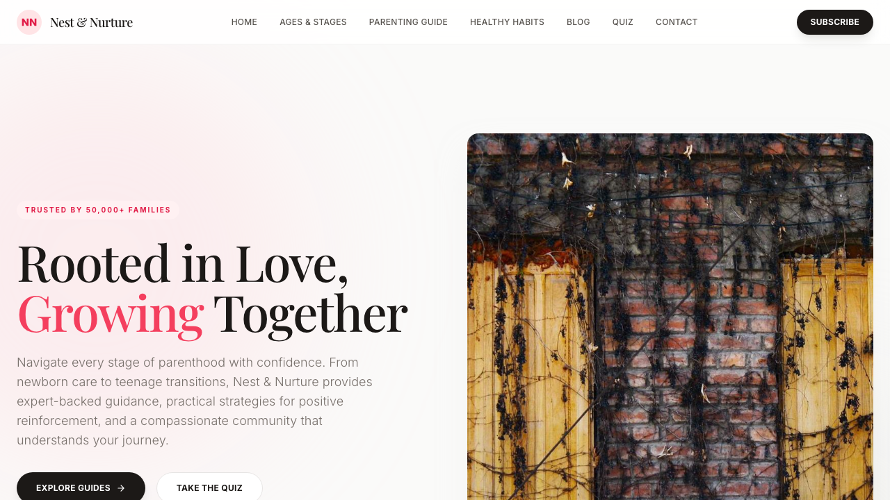 View Family and Parenting page