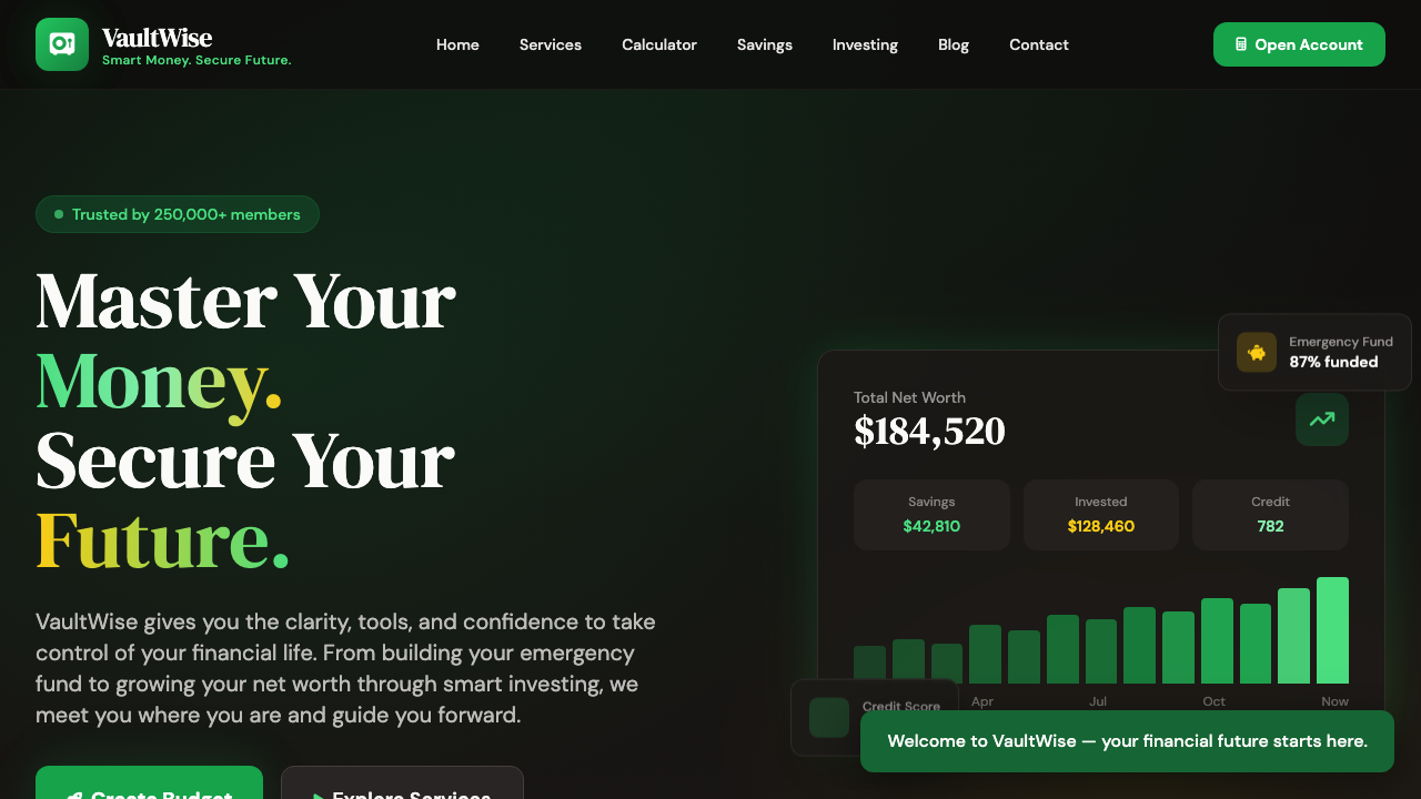 View Personal Finance page