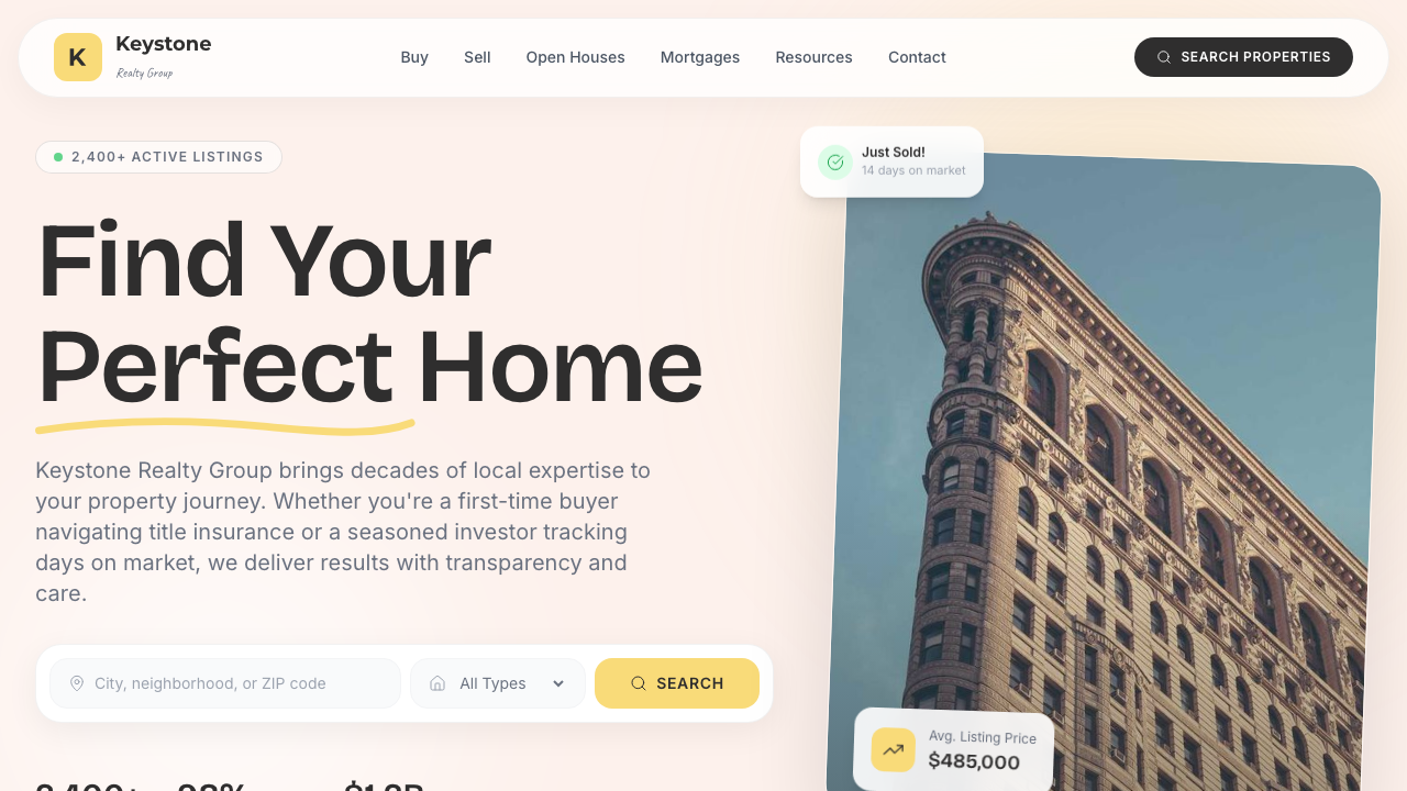 View Real Estate page