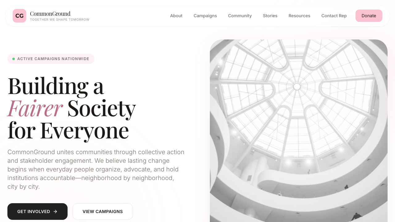 View Society page